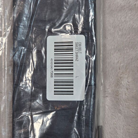 Chico’s Genuine Leather Reversible Obi Belt Shiraz Large NWT 110” Wrap